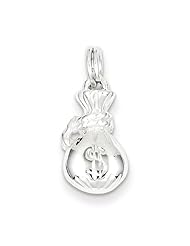 Sterling Silver Money bag Charm