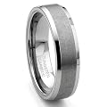 Tungsten Carbide Satin Men's Wedding Ring Size 5-15.5