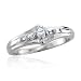 10k White Gold Marquise and Baguette Diamond Bridal Ring Band (HI, I, 0.12 carat)