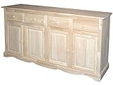 4 Door/4 Drawer Buffet Table