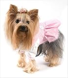 Dorothy Dress (Oz) Costume (Pink) for Dogs - Size 0 (7.25 l x 9.25 - 10.75 g)