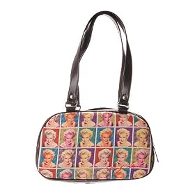 Marilyn Monroe Signature Product Women's Marliyn Monroe Bowling Bag M2113 Top Zip Handbag