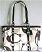 Coach Purse Handbag Gallon Tote Chocolate Multi 13810