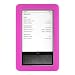 Premium Hot Pink Soft Gel Silicone Skin for the Nook, Barnes and Nobles Electronic eBook Reader Case Cover