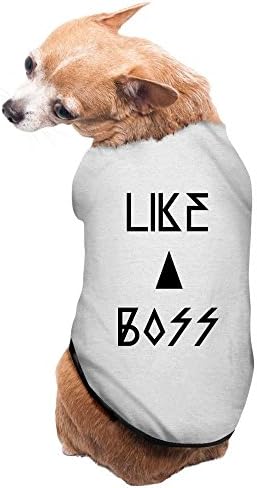 PuppyFasion Like A Boss Cute Pet Dog Vest Gray