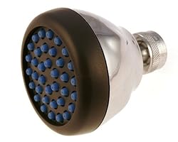 Spray Clean Chrome Showerhead with pressure compensating flow controller, low flow 2.0gpm