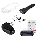 GTMax USB Rapid Car Charger + USB Home Travel Charger + Retractable USB Dat ....