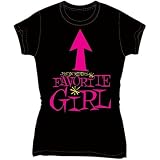 Justin Bieber Favorite Girl Junior's Black T-Shirt