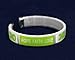 Fundraising For A Cause Small Lime Green Ribbon Hope Bangle Bracelet