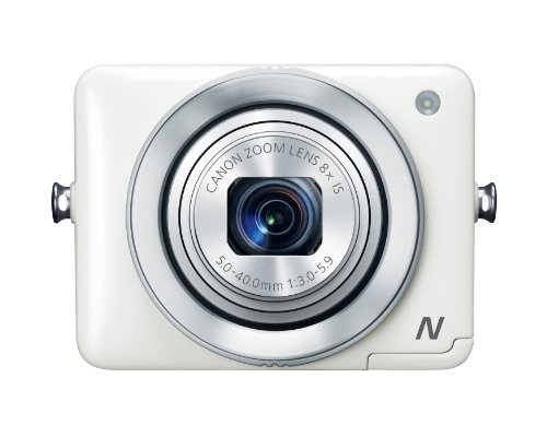 Canon PowerShot N 12.1 MP CMOS Digital Camera with 8x Optical Zoom and 28mm Wide-Angle Lens (White)