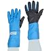 NSA G99CRSGMALGP Nylon Taslan and PTFE Mid-Arm Waterproof Safety Glove with SaferGrip Palm, Cryogenic, 14" - 15" Length, Large, Blue