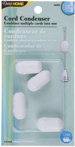 Dritz 44352 Cord Condensers, White, 4-Pack by Prym Consumer USA
