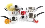 Kitchen & Housewares : Proctor Silex 54010 Stainless Steel 7 Piece Set