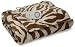 Sunbeam TW8225-030-907 Heated Electric Microplush Throw, Zebra Brown