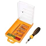 uxcell 32-1スクリュードライバーセット コンピュータキット モバイルピンセットキット 30個入り