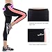 Womens Yoga Capris Workout Running Leggings with Inner Pocket