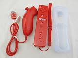 41Hq 6TQgIL. SL160  New Red Remote(built in Motionplus) + Nunchuck Controller for Nintendo Wii with Silicone Skin, Wrist Strap (NON OEM) Review