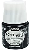 Pebeo Porcelaine 150 China Paint 45-Milliliter Bottle, Anthracite Black