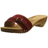 Sanita Wood Safari Fur Sandal Slides Sandal