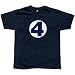 Search : Fantastic Four - Navy Logo T-Shirt