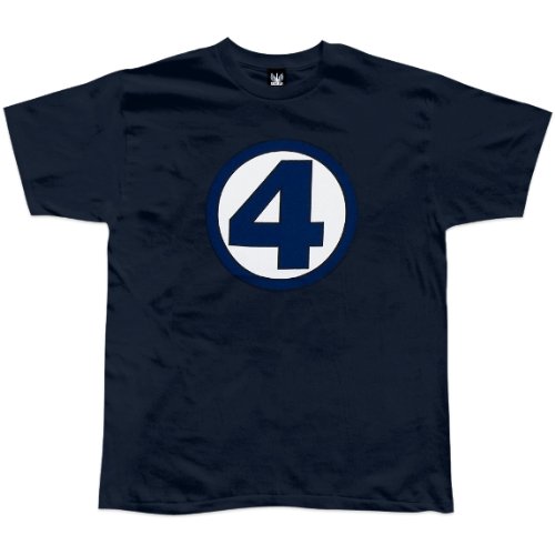  Fantastic Four - Navy Logo T-Shirt