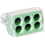 6 Conductor Ground Wall Nuts, 50 Pack