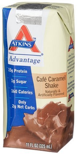 Atkins Ready To Drink Shake, Cafe Caramel, 11-Ounce Aseptic Containers (Pack of 8)