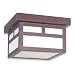 Royce Lighting RFM152WP Outdoor Flush Mount Ceiling Fixture Weathered Patina