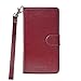 Navor Protective Flip Wallet Case for iPhone 6S Plus & iPhone 6 Plus [5.5 inch] - Maroon (IP6PMR)