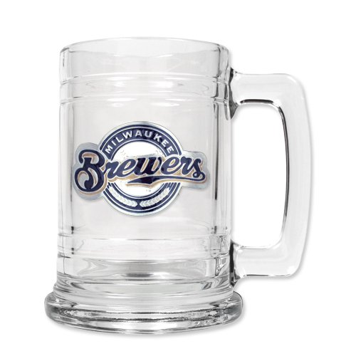 Milwaukee Brewers 15oz Glass Tankard