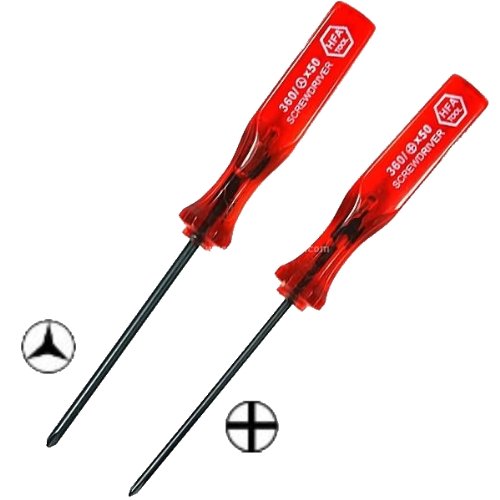 ** 1 x Tri Wing & 1 x Philips Screwdriver Kit ** for Nintendo Wii, DS, DS Lite & DSi – The 2 screwdrivers you need to disassemble your Nintendo DS consoles; change screens, replace housings, clean etc – TECHGEAR