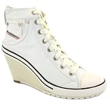 Diesel Exposition Wedge Leather Ankle Shoes