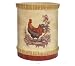 Provencal French ROOSTER UTENSIL CROCK holder
