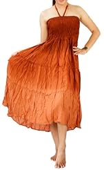 Rayon Halter Summer Two-Toned Tie Dye Print   Dress With Ruffles