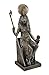 Veronese Design 8 1/2 Inch Tall Egyptian Goddess Sekhmet Sitting on Throne Cold Cast Resin Antique Bronze Finish Statue