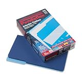 ESSELTE PENDAFLEX CORP. / ESS435013NAV / Interior File Folders, 1/3 Cut, Tab, Legal, Navy Blue, 100/box / Sold as 1 BX