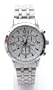 Mens White Chronograph Look Stainless Steel Sports Watch