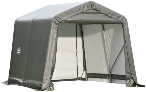 ShelterLogic 76914 Grey 8'x24'x8' Peak Style Shelter