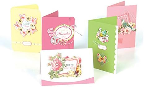 GUchina Make Your Own Greeting Cards Kit, Do-It-Yourself Cards Crafter-15 Cards Set(15 Envelopes Included)- for Beginners/ Kids/Party/Holiday/Gifts/ Mother's Day(SKB009)