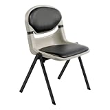Clarin by Hussey Seating Meridian Stack Chair w/ Vinyl Upholstered Seat and Back