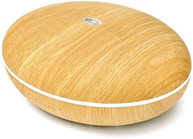 Vitopeak 350ml Oil Cool Mist Humidifier - Silent with Led Light for Home -Light Wood/Bamboo