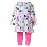 Baby Infant Girls Clothes PINK FLORAL Outfit FLAPDOODLES Girl 6-24M