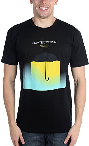 Jimmy Eat World - Mens Damage Umbrella T-Shirt, Size: X-Large, Color: Black