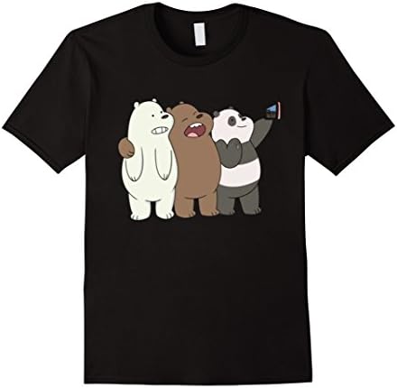 Men's We Bare Bears Tshirt Large Black