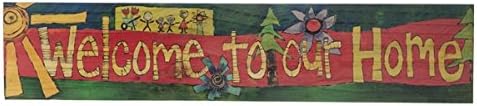 Painted Peace Door Sign - Welcome to Our Home