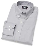 Nautica Mens Non Iron Solid Herringbone Button Down Collar Shirt