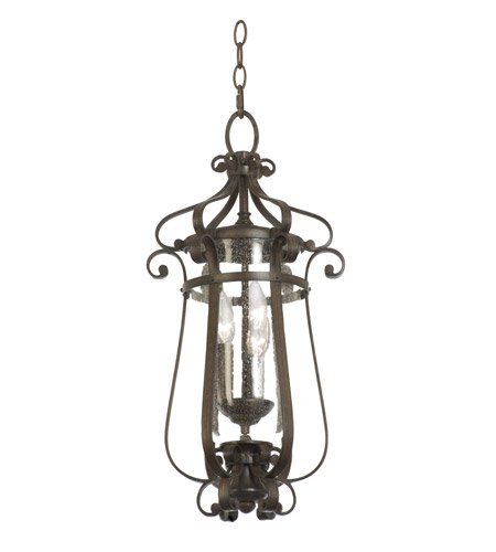 Best Buy Kalco 9235BB Hartford Outdoor 3-Light Medium Hanging Lantern, Burnished Bronze Finish