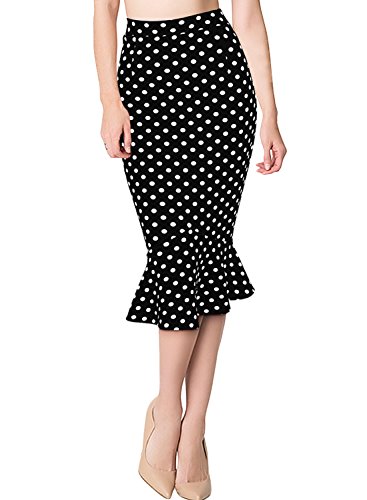 Miusol® Women's Vintage Casual Fitted Business Fishtail Pencil Skirt