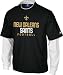 New Orleans Saints -Black- Upside Layered Long Sleeve T-Shirt