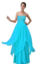 Chiffon Sequined Beaded Evening Dress/Prom Dress 